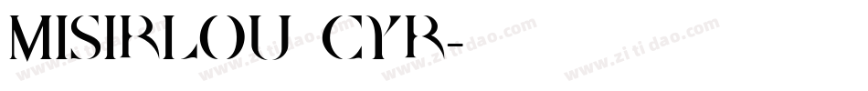 Misirlou Cyr字体转换